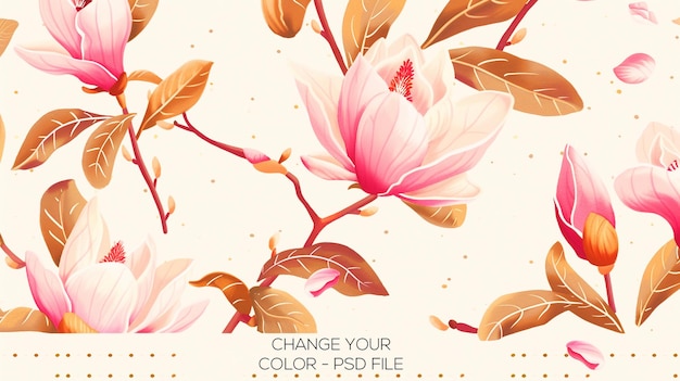 a poster with a flower that says change your paper