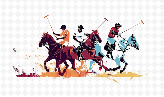 PSD a poster with a man on a horse and the words quot polo quot on it