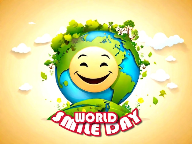 a poster with the words world happy day on it