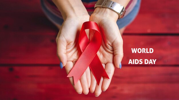 poster for world aids day and womens support