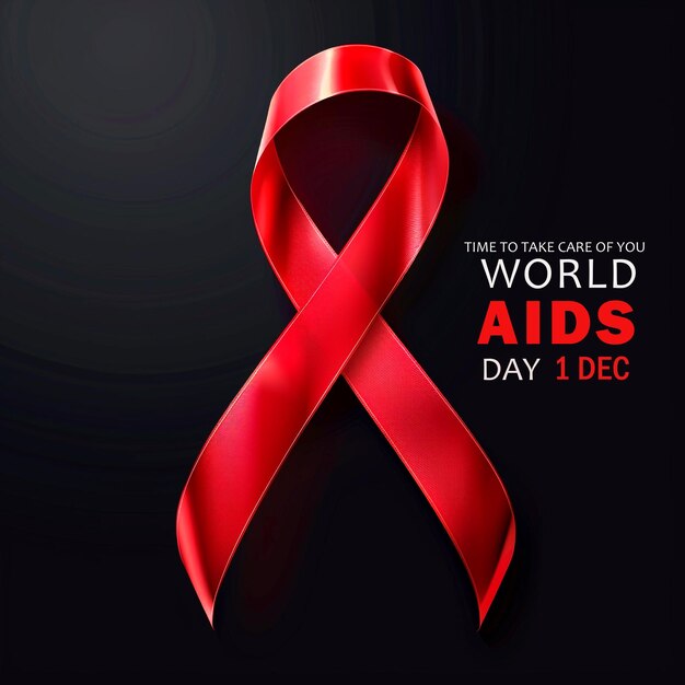 PSD a poster for world aids day