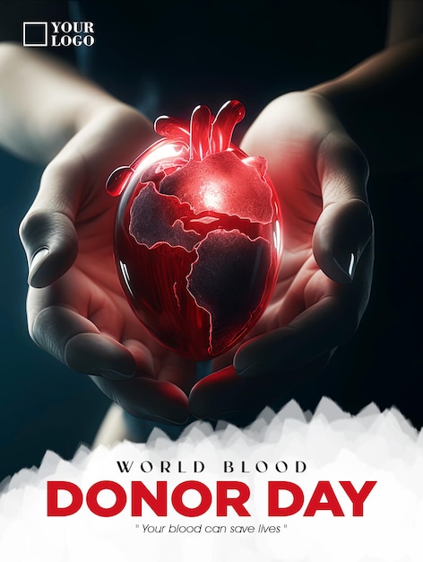 A poster for the world blood donor day