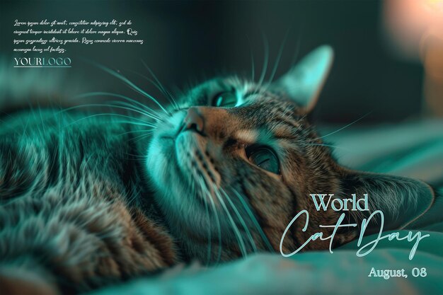 a poster for the world of cat time