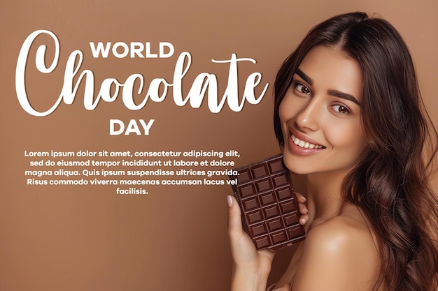 PSD poster world chocolate day