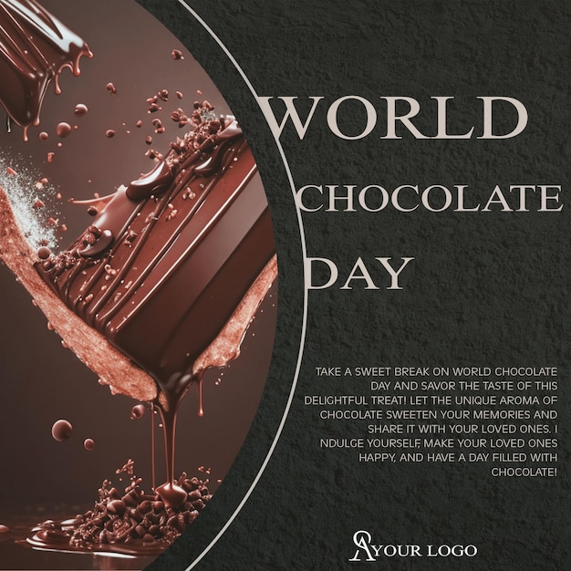 A poster for world chocolate day