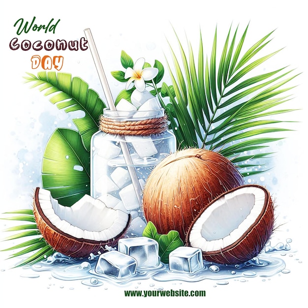 A poster for world coconut day