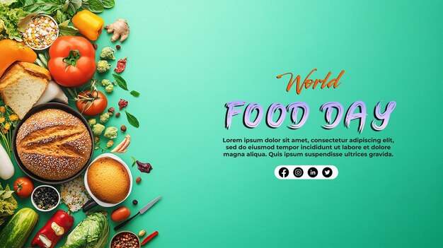 a poster for the world food day