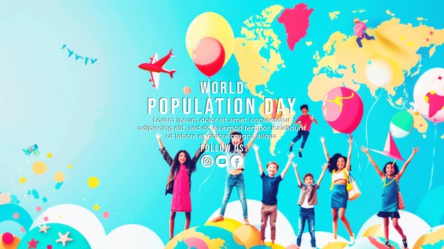 PSD a poster for the worlds largest day of the world