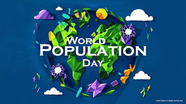 a poster for the worlds population day