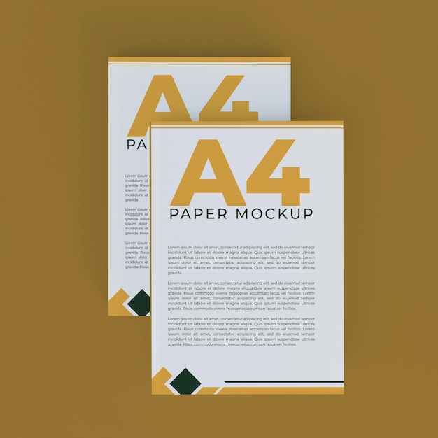 PSD posters mockup a4 design