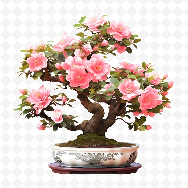 a pot of flowers with the words  bonsai  on it