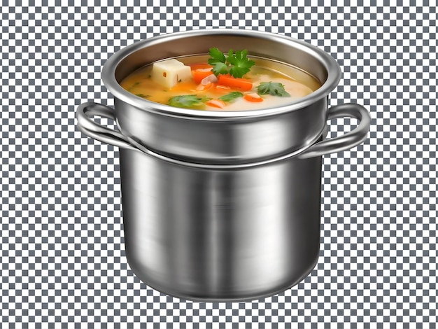 a pot of soup with a pot of soup in it