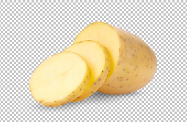 Potato isolated on alpha layer