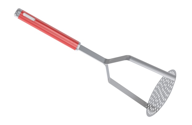 Potato Masher Stainless steel potatoes masher 3D rendering isolated on transparent background