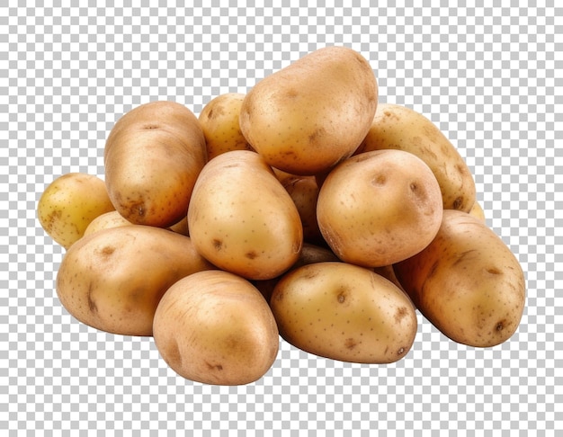 Potato Pile Isolated on Transparent Background