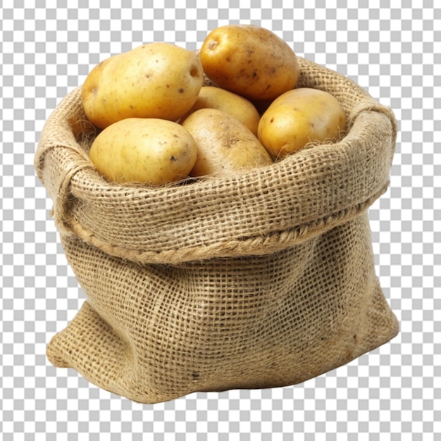 potato in the sack Transparent background