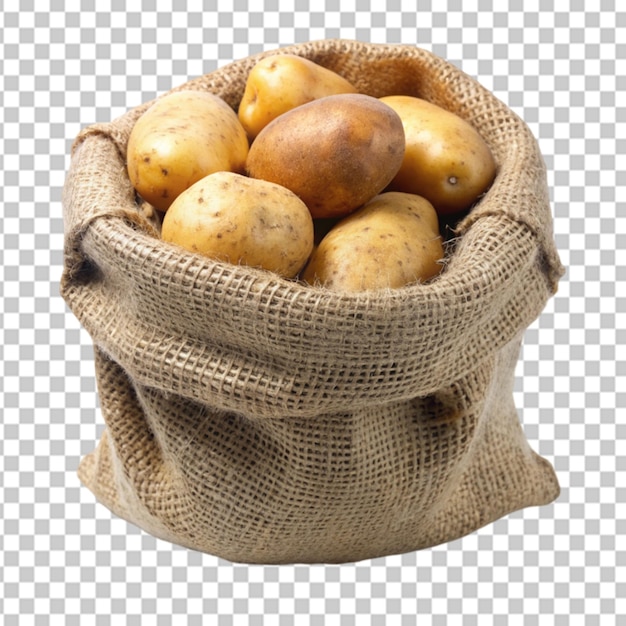 potato in the sack Transparent background