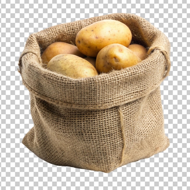 potato in the sack Transparent background