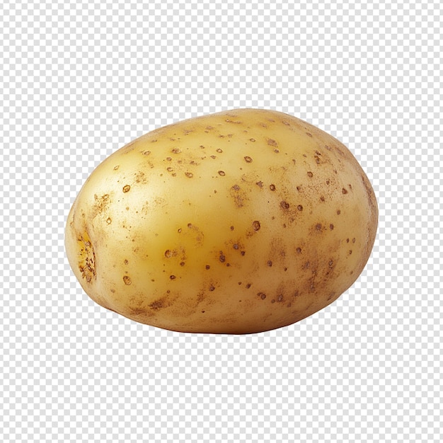 Potatoes isolated on transparent background cut out