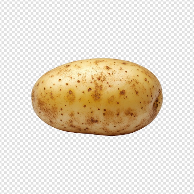 Potatoes isolated on transparent background cut out