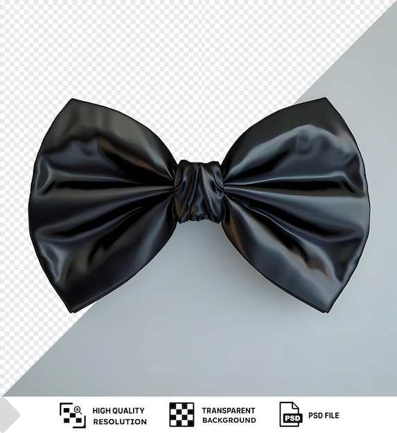 PSD potrait black bow tie png clipart on a isolated background png psd