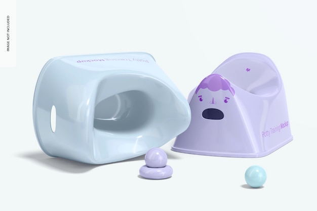 Potty Training Mockup, Left View