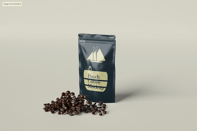 Pouch coffee mockup