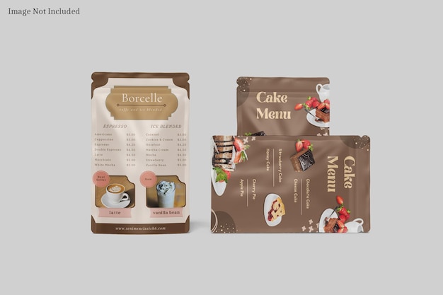 Pouch coffee Mockup