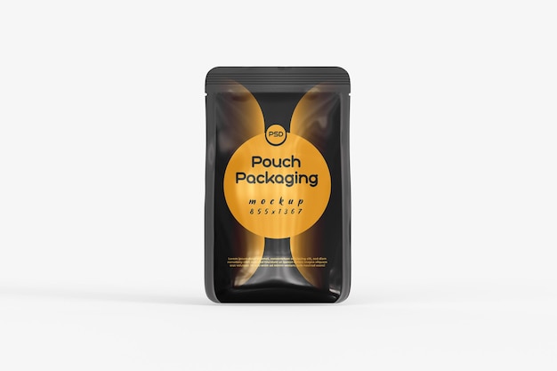 Pouch packaging mockup