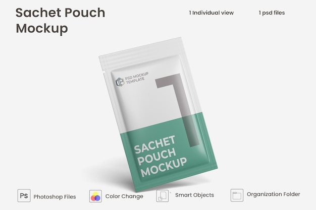 PSD pouch sachet mockup premium psd