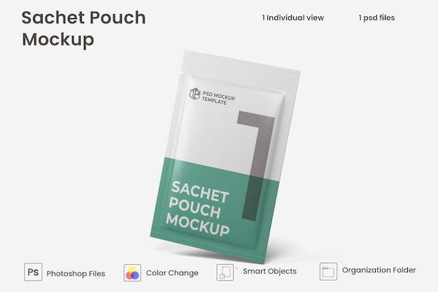 Pouch sachet mockup Premium Psd