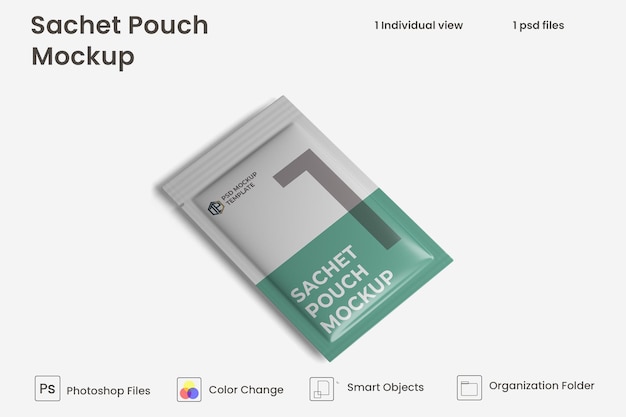 Pouch sachet mockup Premium Psd