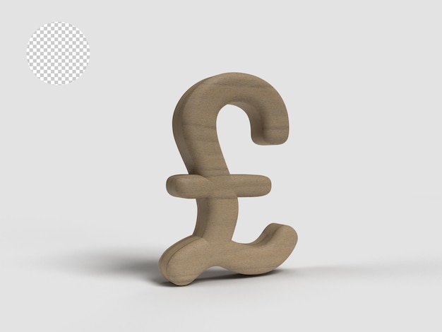 poundsterling currency 3d rendering