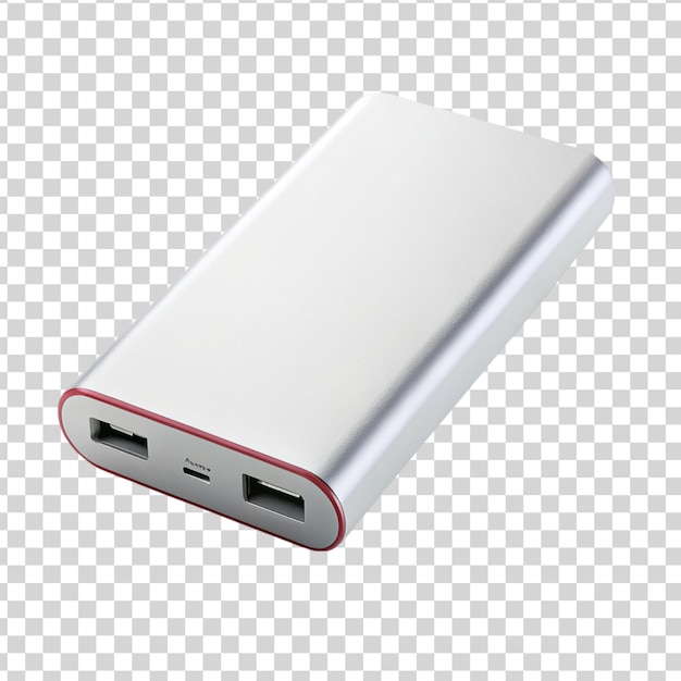 PSD power bank isolated on transparent background