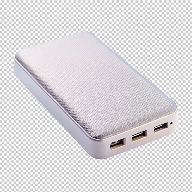 PSD power bank on transparent background