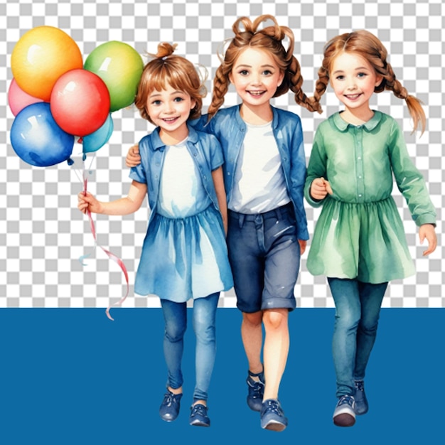 PSD the power of girls png illustration