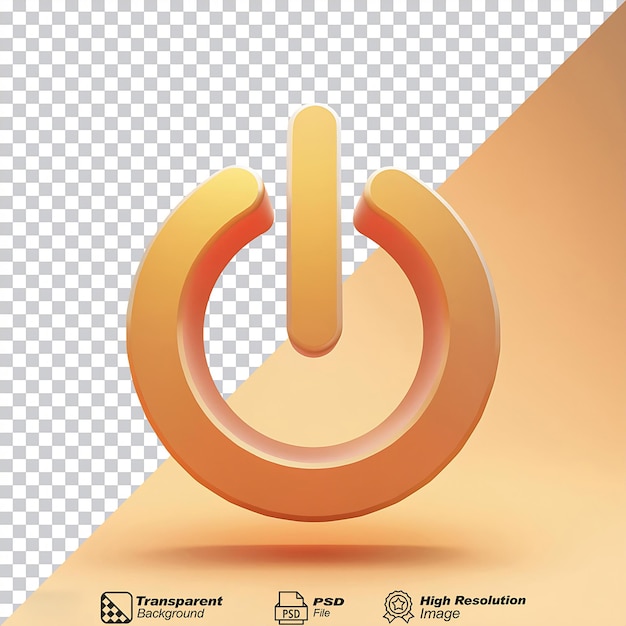 Power Icon Sharp isolated on transparent background