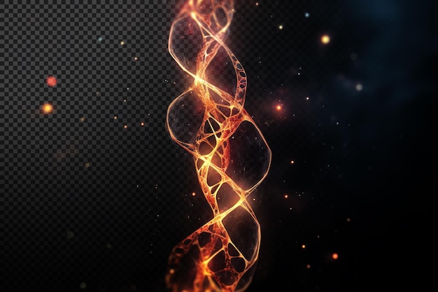 Powerful Energy DNA on Transparent Background