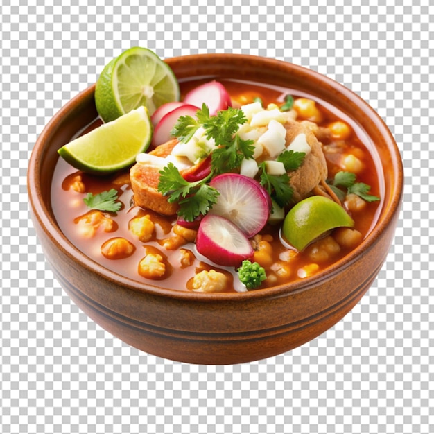 pozole on transparent background