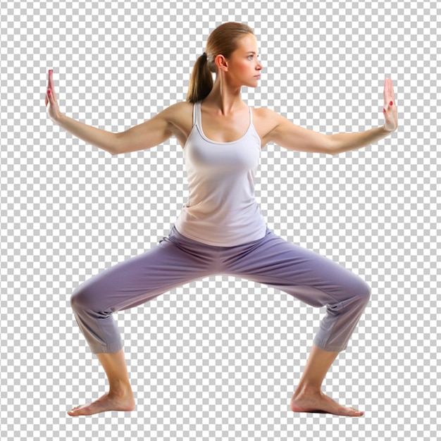 PSD practice yoga transparent background