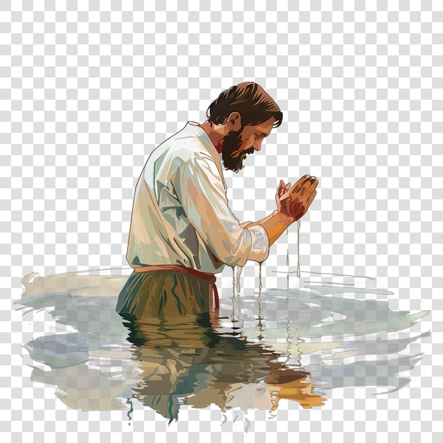 PSD prayer religious christian illustration