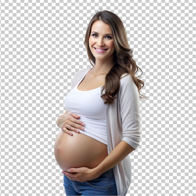 pregnant young woman Transparent Background