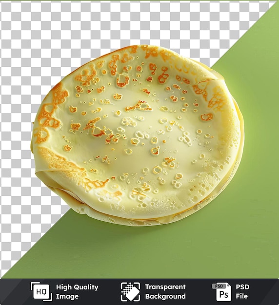 premium cheese crepes on a green background