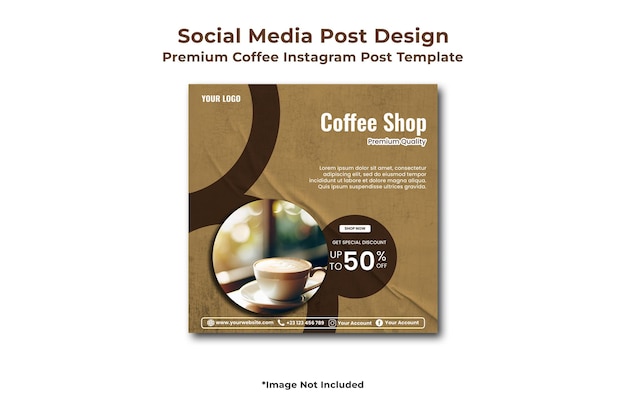 Premium Coffee Instagram Post Template