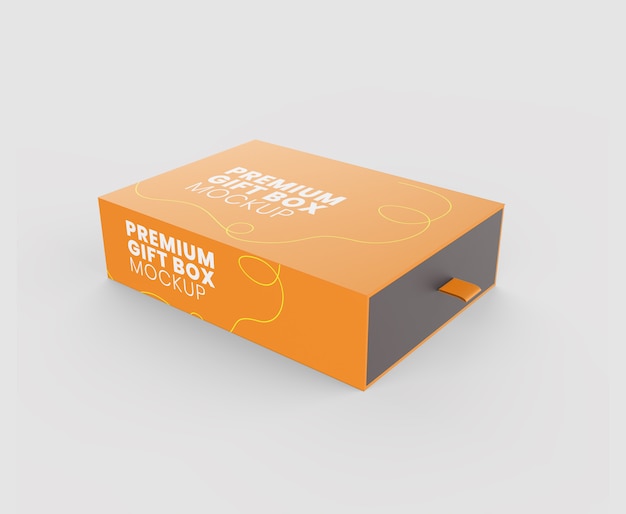 Premium Gift Box Mockup