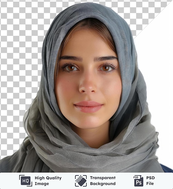 premium of high quality psd portrait of a young casual style woman isolated on isolated background