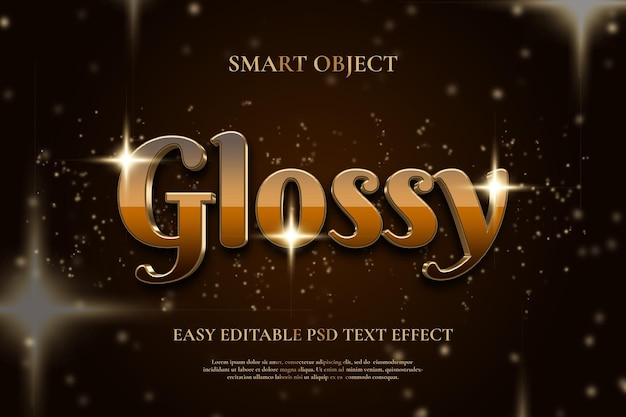 PREMIUM LUXURY GOLDEN GLOSSY EASY EDITABLE PSD SMART OBJECT