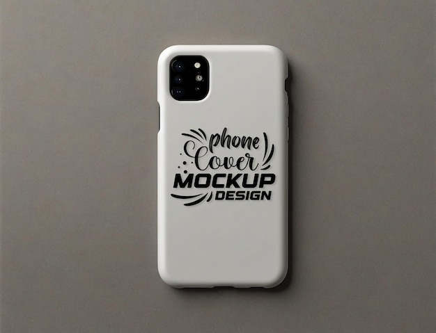 Premium mobile phone cover mockup PSD template