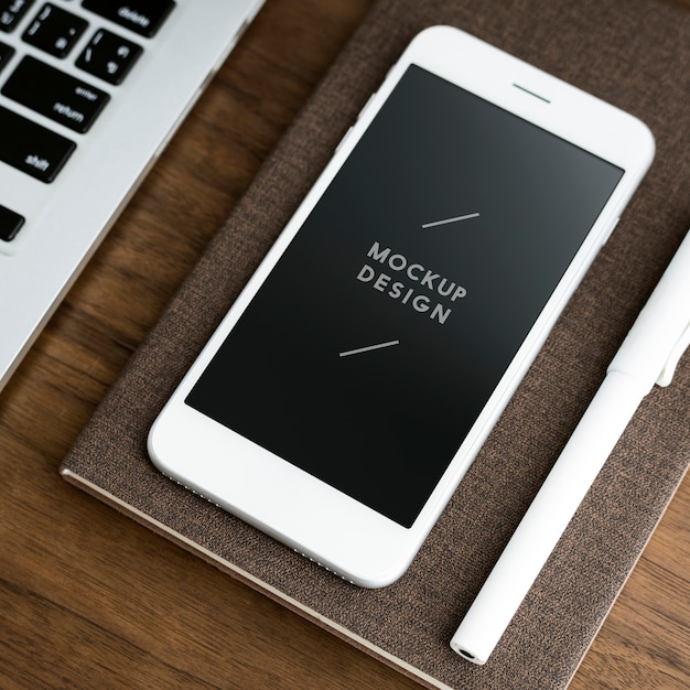 PSD premium mobile phone screen mockup template