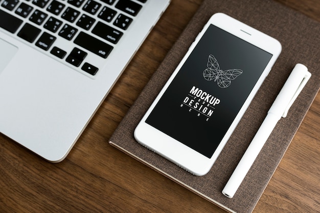 PSD premium mobile phone screen mockup template